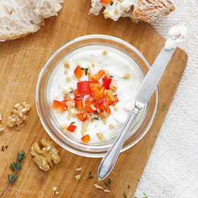 Fromage frais aux noix & poivron